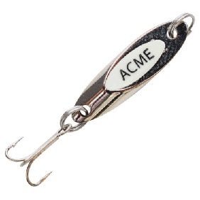 Acme Kastmaster Spoon w/Teaser Tail 3/8oz Chrome/White - MarineQuest Supply
