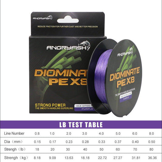 Angryfish Anti - Bite Strong Braided Long - Range Fishing Line - MarineQuest Supply