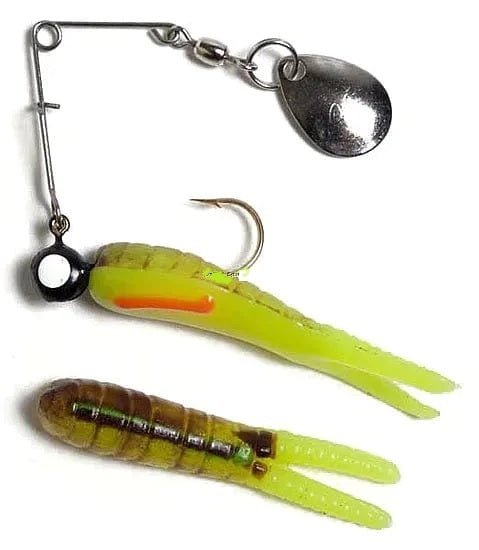 Betts Spin 1/16 Value Pack Split Tail Chartreuse Crawfish - MarineQuest Supply