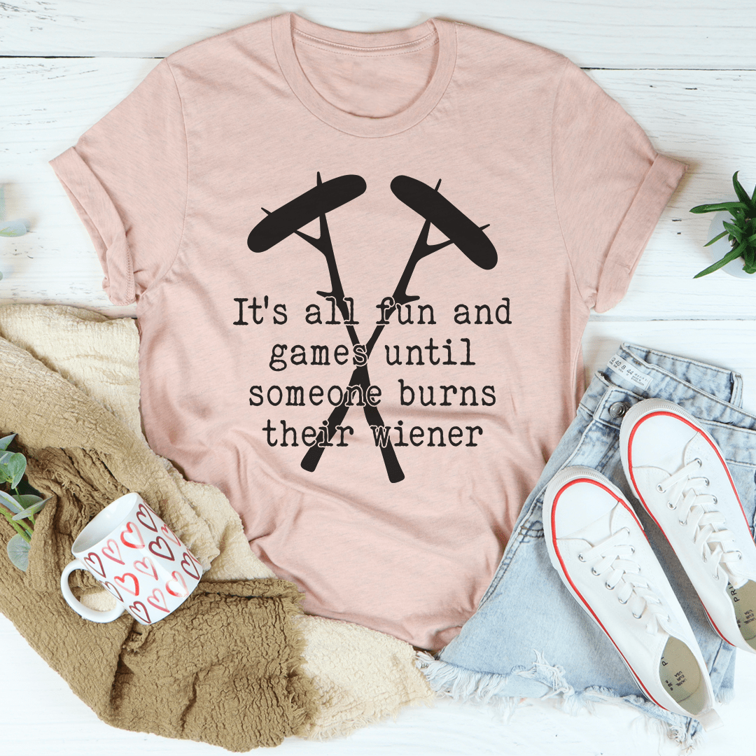 It's All Fun And Games Camping Tee - MarineQuest Supply