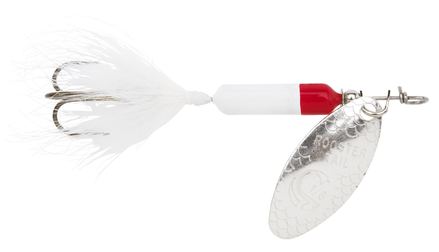 Yakima Rooster Tail 1/2 White Red Tip - MarineQuest Supply