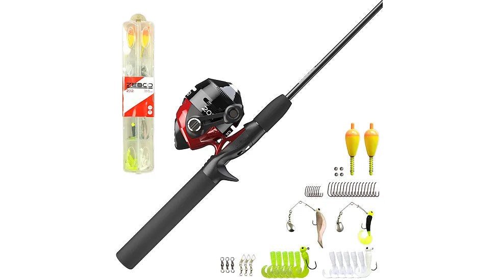 Zebco Tackle Wallet 202 Spincast Combo 5ft6in 2pc ML - MarineQuest Supply