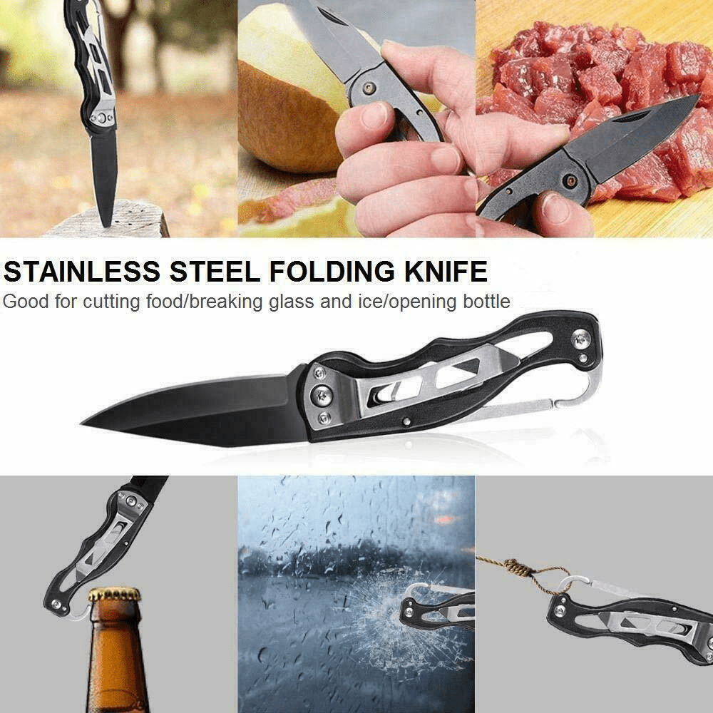 14 in 1 Outdoor Emergency Survival And Safety Gear Kit Camping Tactical Tools SOS EDC Case - MarineQuest Supply