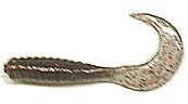 Action Bait 3in Curly Grubs 25pk Smoke Red Glitter - MarineQuest Supply