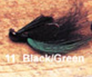 Arkie Bucktail 1/4oz 6/cd Black/Green - MarineQuest Supply