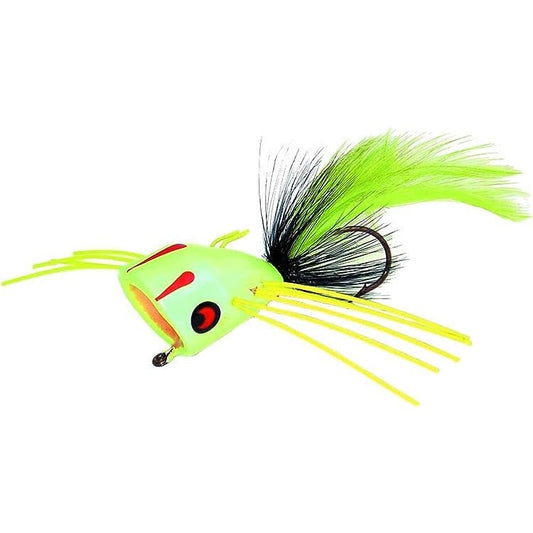Betts Bass Bug Chartreuse/Black - Yellow Size 1/0 - MarineQuest Supply