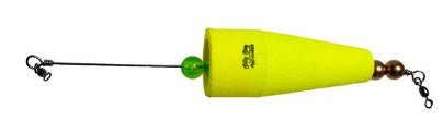 Betts Click Clacker Poppin' Float 3in Yellow - MarineQuest Supply