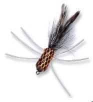 Betts Falls Fly Yellow/Black Scale Size 8 12/card - MarineQuest Supply