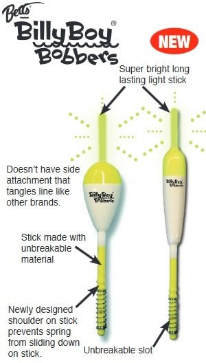 Betts Flo Glo Balsa Spring Float Lighted 2pc w/4 light sticks - MarineQuest Supply