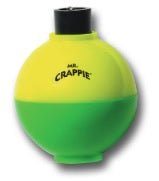 Betts Mr Crappie Rattlin Round 1.00in 3ct Yellow/Green - MarineQuest Supply