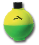 Betts Mr Crappie Rattlin Round 1.25in 3ct Yellow/Green - MarineQuest Supply