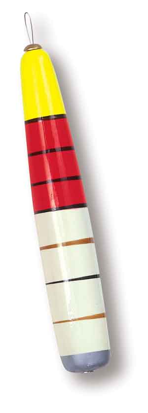Betts Pole Wood Floats Weighted 1inx8in - MarineQuest Supply