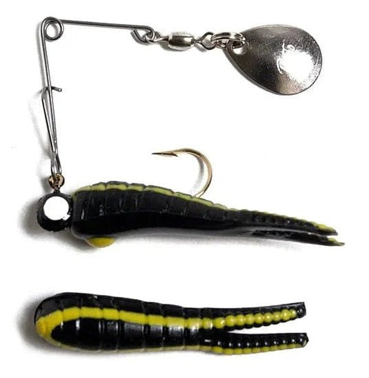 Betts Spin 1/50 Black Yellow Stripe 12/cd - MarineQuest Supply