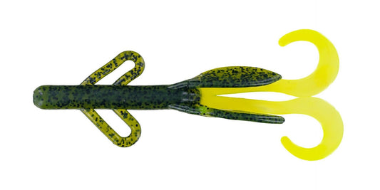 Big Bite Creature 4in 10ct Watermelon Chartreuse - MarineQuest Supply