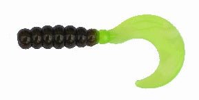 Big Bite Fat Grub 2in 10ct Green Pumpkin/Chartreuse - MarineQuest Supply