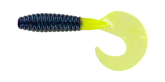 Big Bite Fat Grub 2in 10ct June Bug/Chartreuse - MarineQuest Supply
