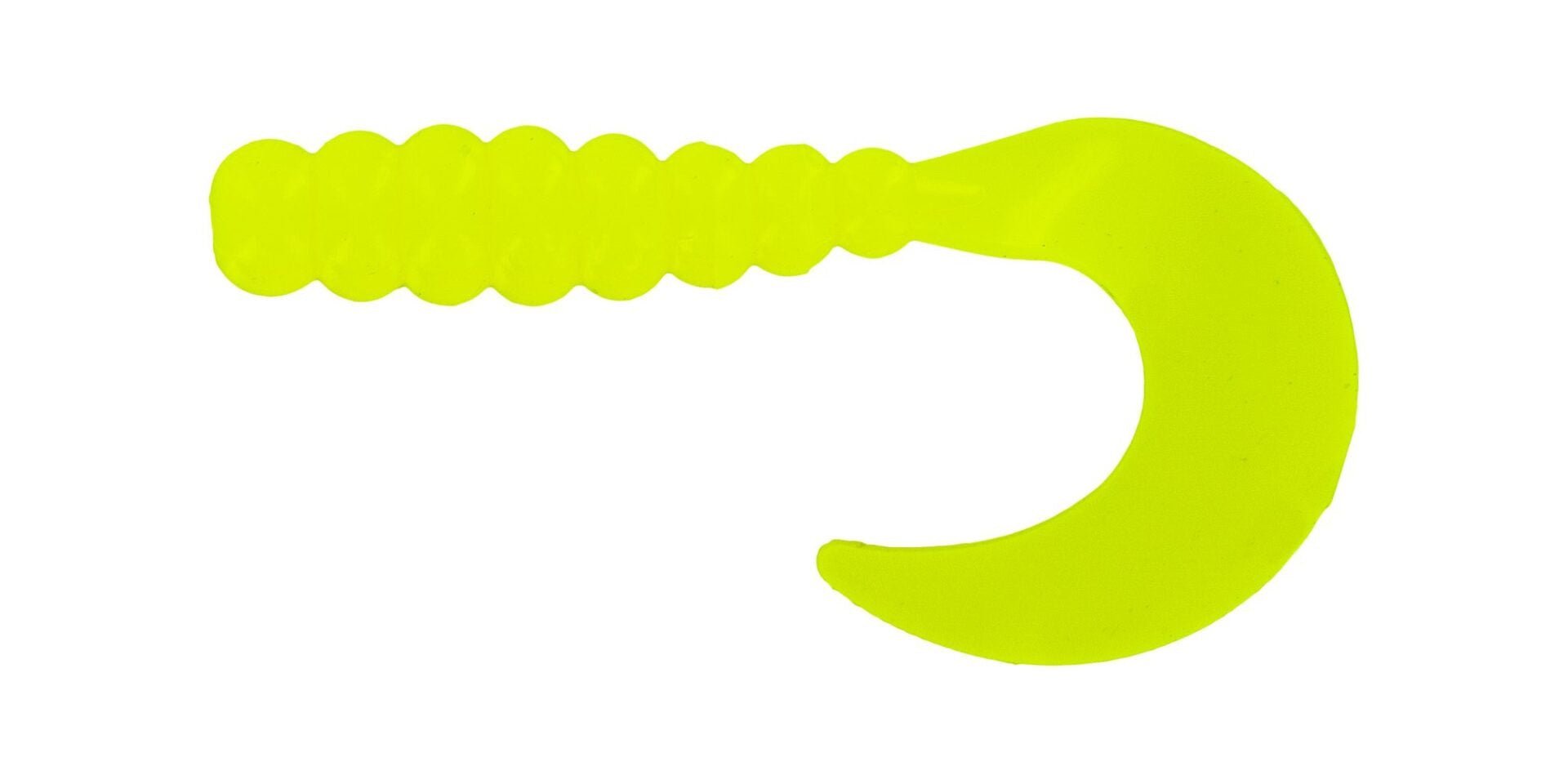 Big Bite Fat Grub 2in 10ct Opaque Chartreuse - MarineQuest Supply