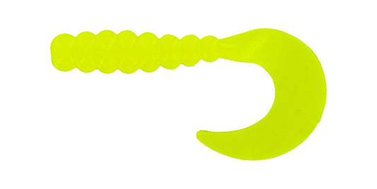 Big Bite Fat Grub 2in 10ct Opaque Chartreuse - MarineQuest Supply