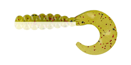 Big Bite Fat Grub 2in 10ct Watermelon Red Ghost - MarineQuest Supply