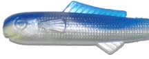 Big Bite Minnow Split Tail 2.5in 10ct Pearl/Blue - MarineQuest Supply