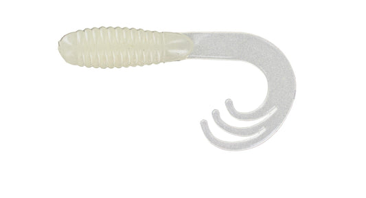 Big Bite Triple Tip Grub 2in 10ct Glow - MarineQuest Supply