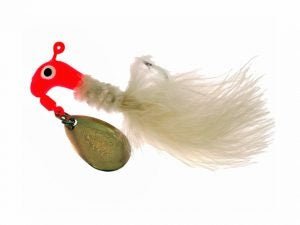 Blakemore Road Runner Maribou 1/16ozRed/White 12/cd - MarineQuest Supply