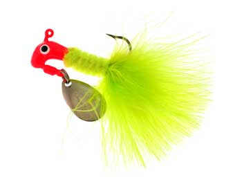 Blakemore Road Runner Maribou 1/8oz Red/Chartreuse 2pk - MarineQuest Supply