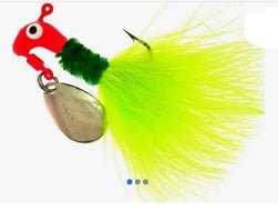 Blakemore Road Runner Maribou 1/8oz Red/Green/Chart 2pk - MarineQuest Supply