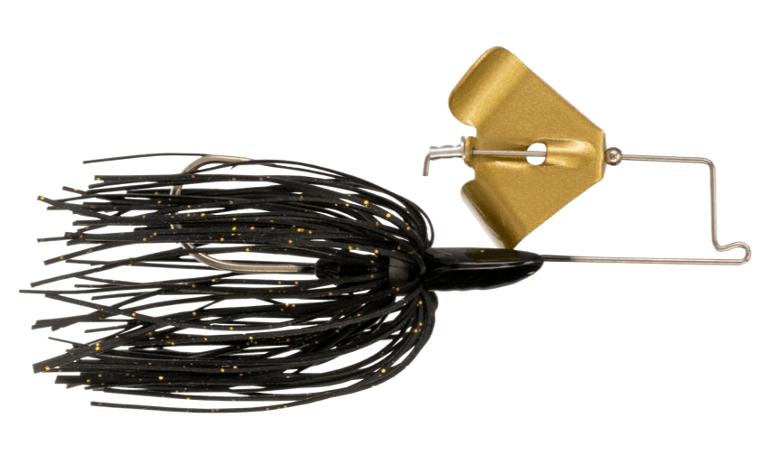Buckeye Buzzerk Buzzbait 3/8 Black Gold Blade - MarineQuest Supply
