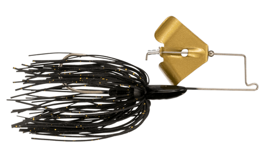 Buckeye Buzzerk Buzzbait 3/8 Black Gold Blade - MarineQuest Supply