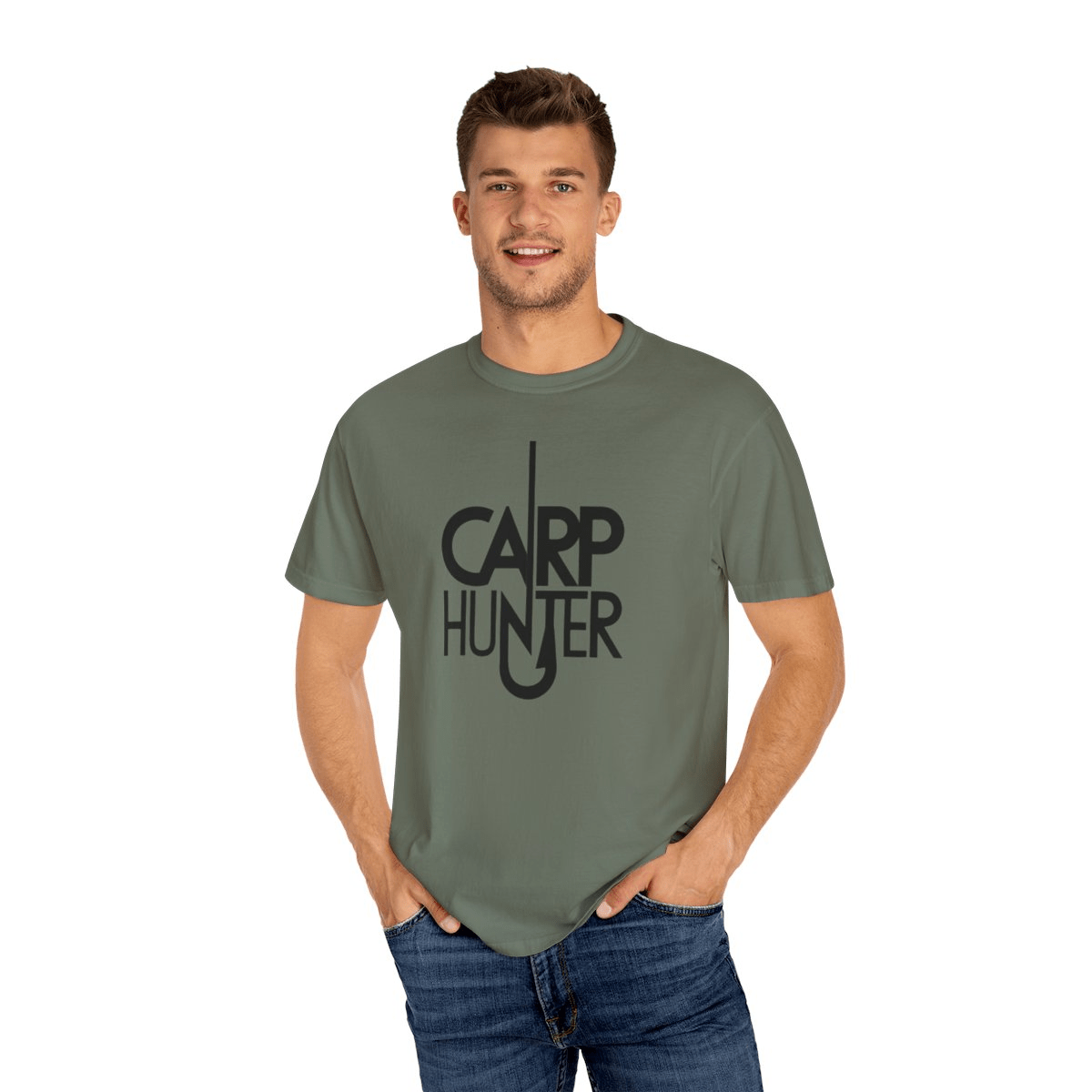 Catch Carp in Style with Our “Carp Hunter” Unisex Garment - Dyed T-shirt - MarineQuest Supply