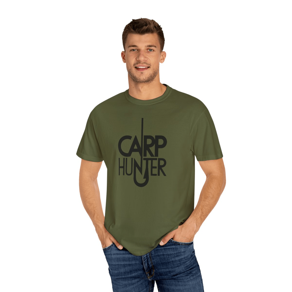 Catch Carp in Style with Our “Carp Hunter” Unisex Garment - Dyed T-shirt - MarineQuest Supply