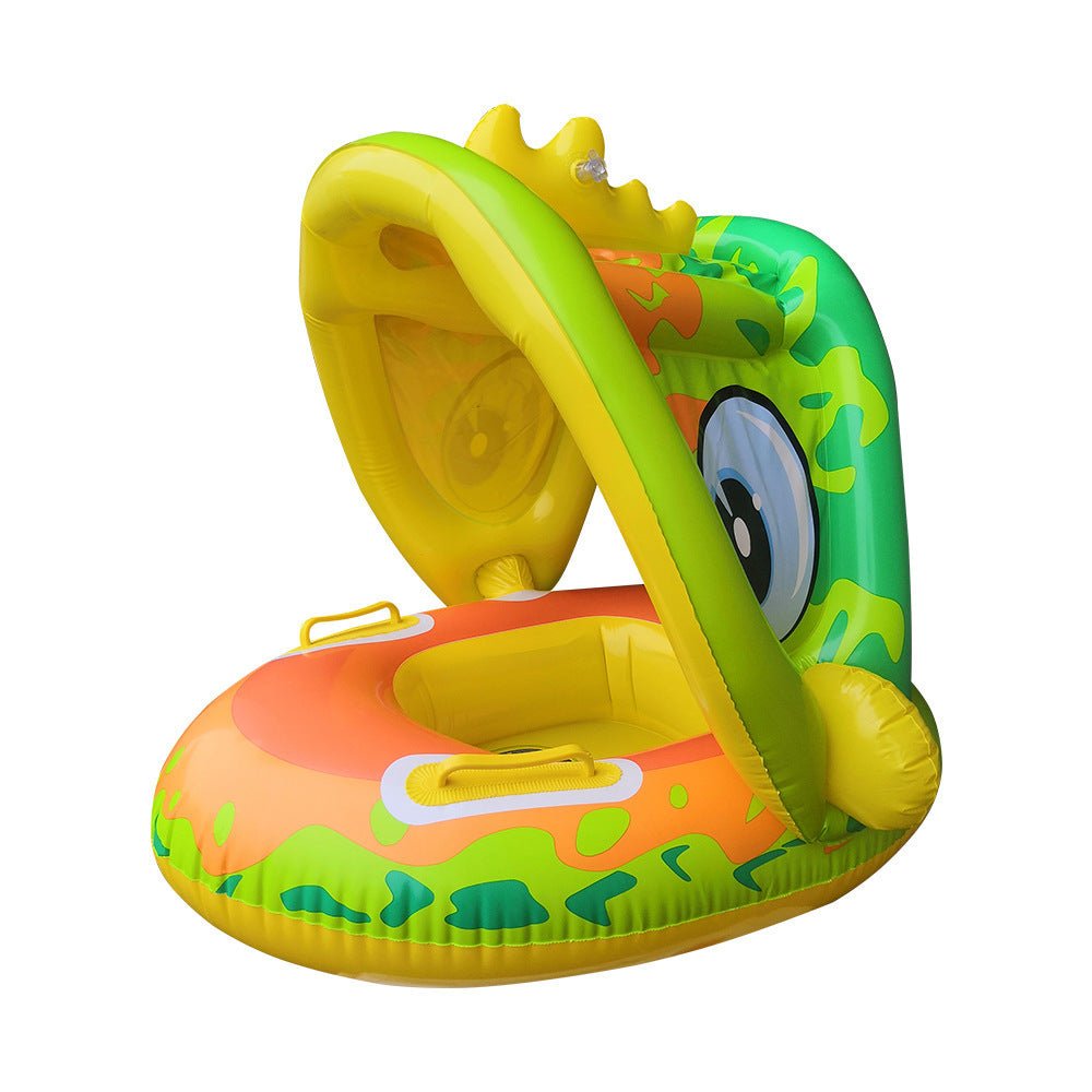 Childrens Swimming Rings Inflatable Detachable Canopy Seat Ring Pvc Baby Swimming Ring Childrens Bath Tub With Sunshade Toys - MarineQuest Supply