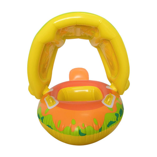 Childrens Swimming Rings Inflatable Detachable Canopy Seat Ring Pvc Baby Swimming Ring Childrens Bath Tub With Sunshade Toys - MarineQuest Supply