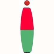 Comal Cigar Slip Float w/Bead 3.00in Red/Green 25/bag - MarineQuest Supply