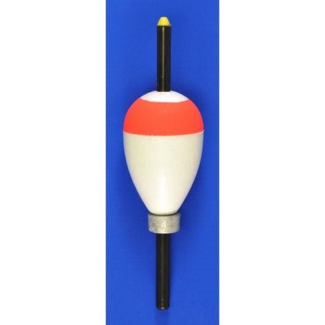 Comal Pear Slip Stick Float Weighted 1.50in 25ct Red/White - MarineQuest Supply