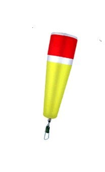 Comal Weighted Poppin Float w/Swivel 4in Red/Yellow 12ct - MarineQuest Supply