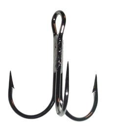 Daiichi Treble Hook Death Trap Round Bend Black Nickle 6 5ct - MarineQuest Supply