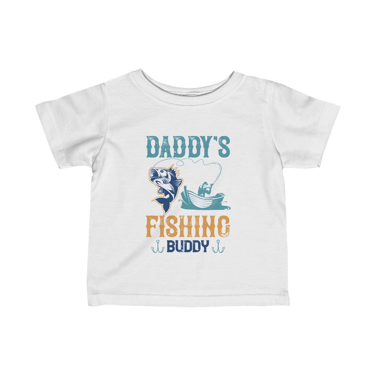 Discover Our Infant Fine Jersey Tee - Daddy's Fishing Buddy Edition - MarineQuest Supply