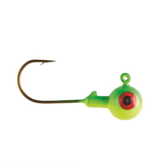 Eagle Claw Ball Head Jig 1/32 10ct Lime/Chartreuse - MarineQuest Supply