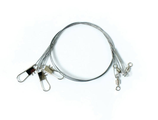 Eagle Claw Bright Steel Leader 3ct 12" 30lb - MarineQuest Supply