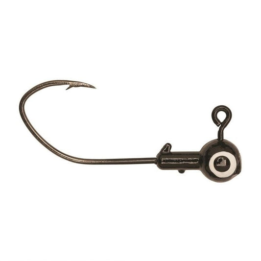 Eagle Claw Pro - V Ball Jig Head 1/16 10ct Black - MarineQuest Supply