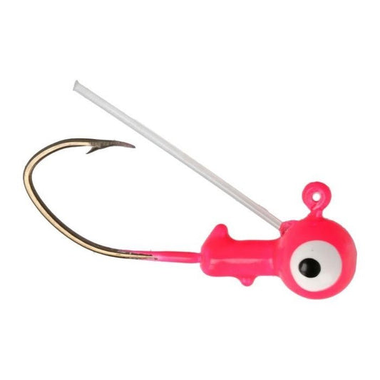 Eagle Claw Pro - V Weedless Ball Jig Head 1/16 6ct Pink - MarineQuest Supply