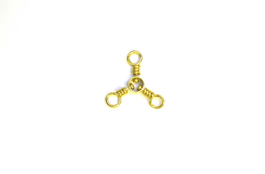 Eagle Claw Swivel - Brass 3 - Way 12ct/12pk Size 2/0 - MarineQuest Supply