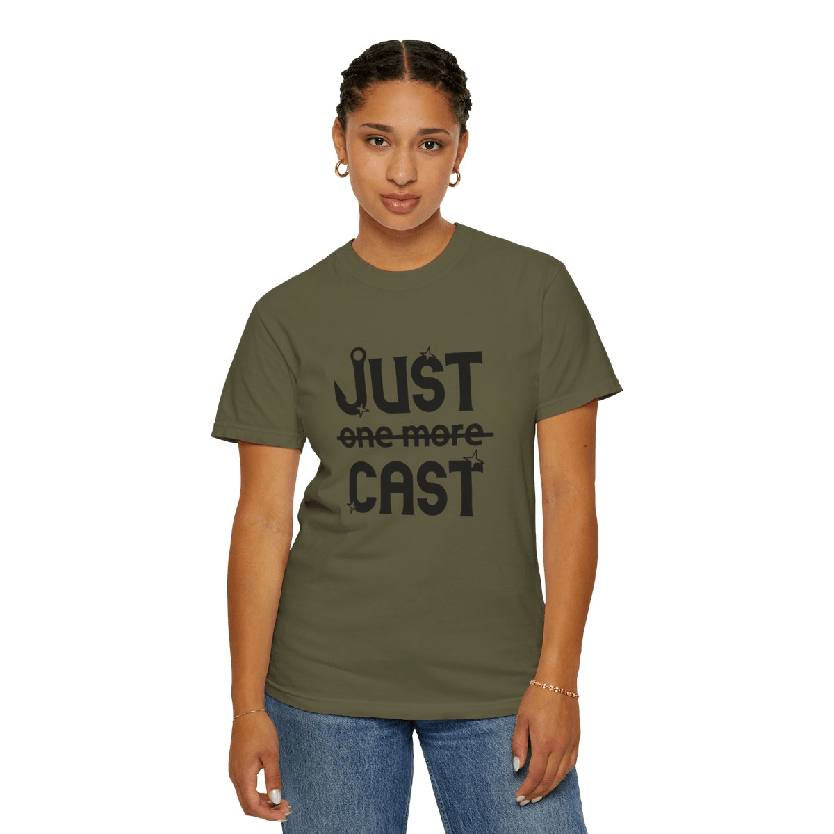 Elevate Your Style with Our Just Cast Print Garment - Dyed T-shirt - MarineQuest Supply