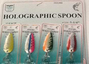 FJ Neil Holographic Spoons Assorted 3/8oz 12/cd - MarineQuest Supply