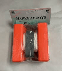 FJ Neil Marker Bouy H - Type Bright Red 75' Cord 6oz lead 2pk - MarineQuest Supply