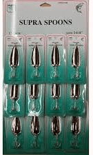 FJ Neil Special Spoons Chrome 3/8oz 12/cd - MarineQuest Supply
