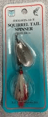 FJ Neil Squirrel Tail Spinners Natural 1/4 12/cd - MarineQuest Supply