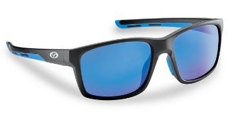 Flying Fisherman Freeline Matte Black Smoke Blue Mirror - MarineQuest Supply